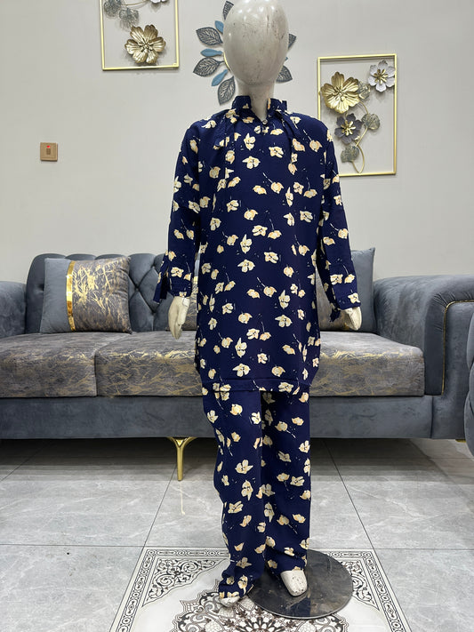 Baby Girl Printed Skirt Suit