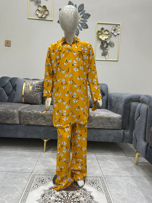 Baby Girl Printed Skirt Suit